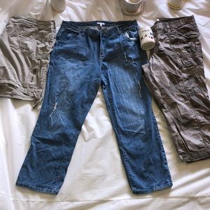 🚨Bundle🚨 Jeans, Capris, & Shorts Size 18
